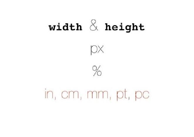 Widht &amp; Height