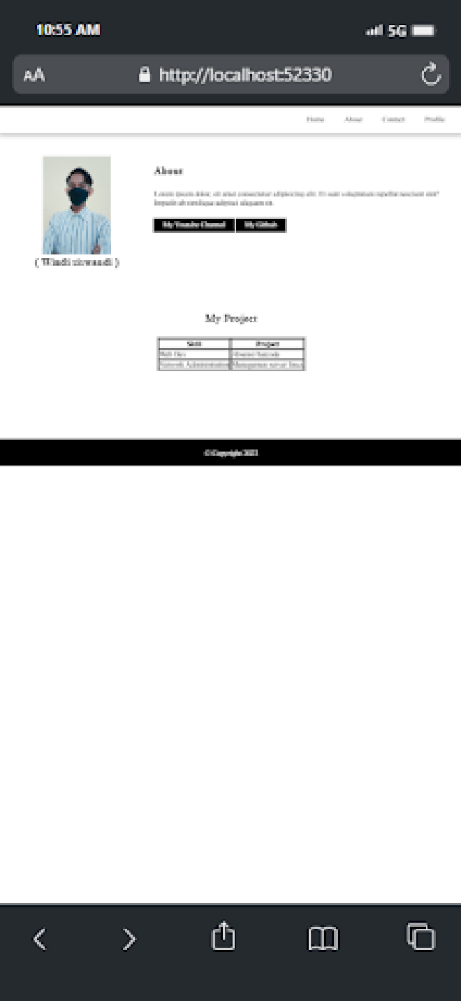 Tanpa viewport meta tag