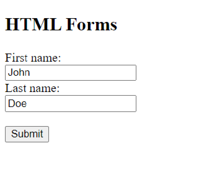 HTML Form